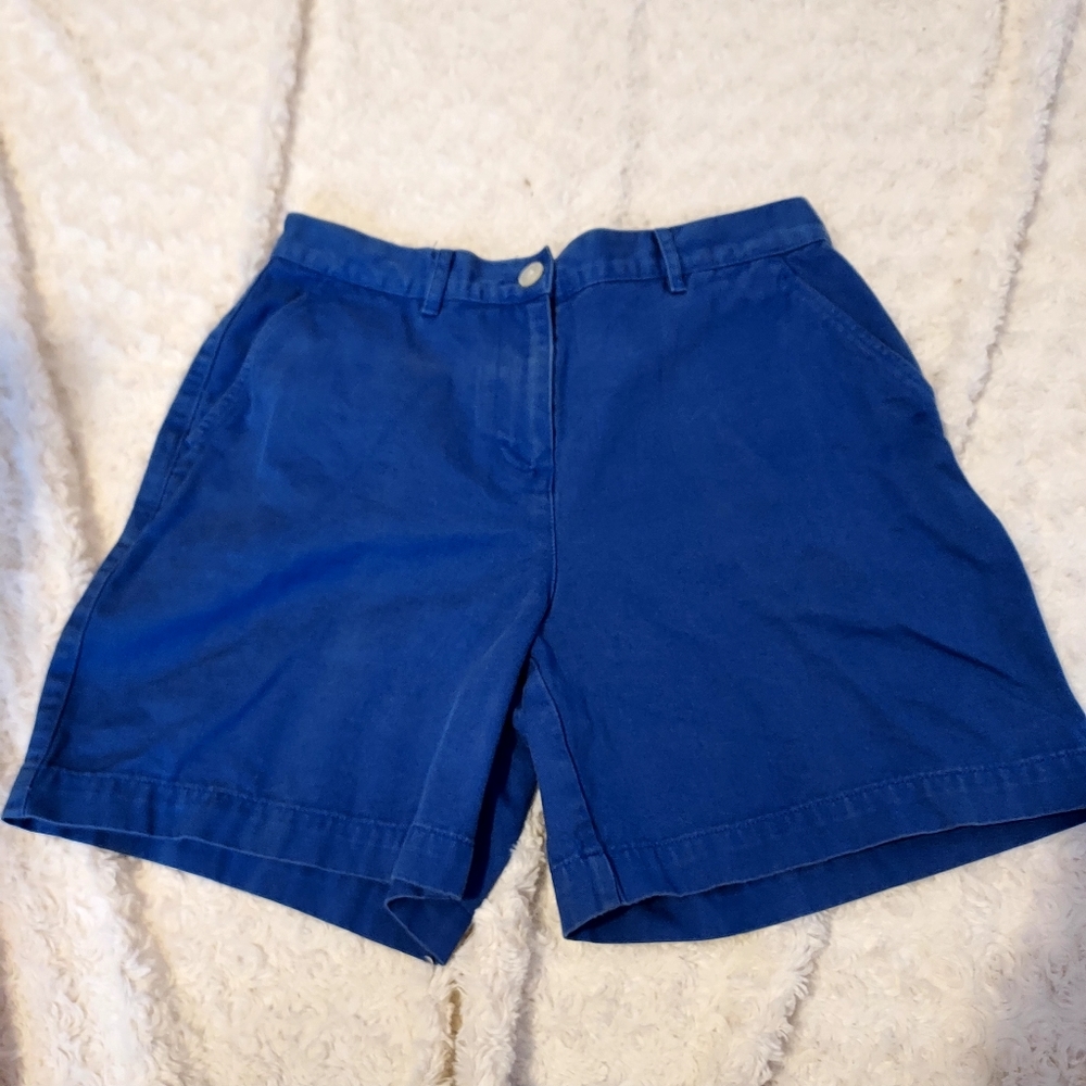 Lauren Ralph Lauren Royal blue Cotton shorts Petite 6 Preppy Coastal